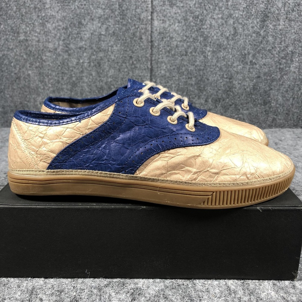 Civic Duty Shoes Women's Size 8 Paper‎ Bag Navy Blue CDL103 Tyvek Upper Casual - Picture 6 of 11